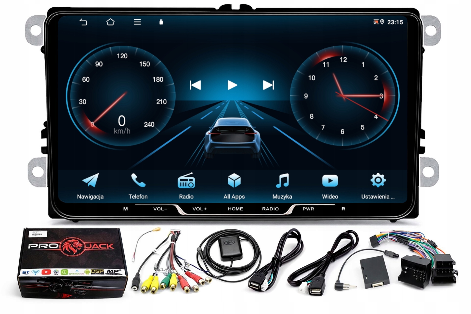 Rádio Navigácia Gps Android Vw Golf VI 2008-2013 Wifi Carplay 4/64GB