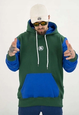 Mikina Diil S Kapucí Small Double zeleno-fialová