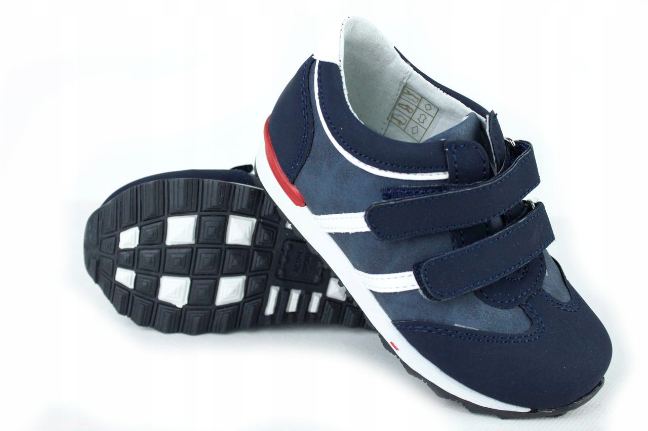 

Kornecki 4883 Buty Wiosna Rzepy Wkł Skóra r.20