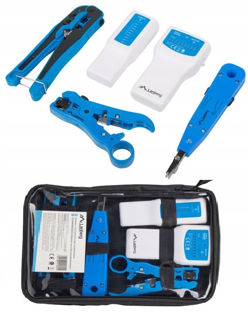 

Zestaw narzędzi Zaciskarka Tester Krone RJ45 Sieć