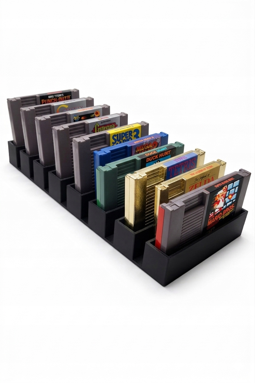 Podstawka na gry NES | Organizer kartridży Nintendo | Stojak