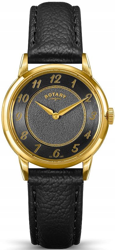 Elegantní Dámské Hodinky Rotary Heritage Safír Na Pásku Zlaté Pouzdro 32mm