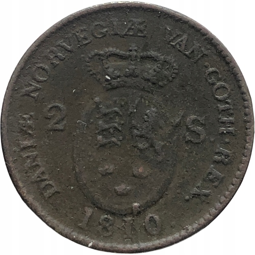 46856. Dania, 1 skilling, 1810r.