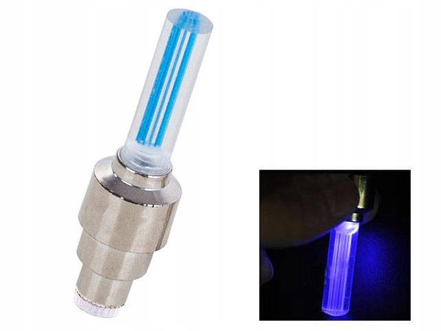 Wentyle świecące rowerowe wentyl na koło 2 szt Ni Model 45-19801