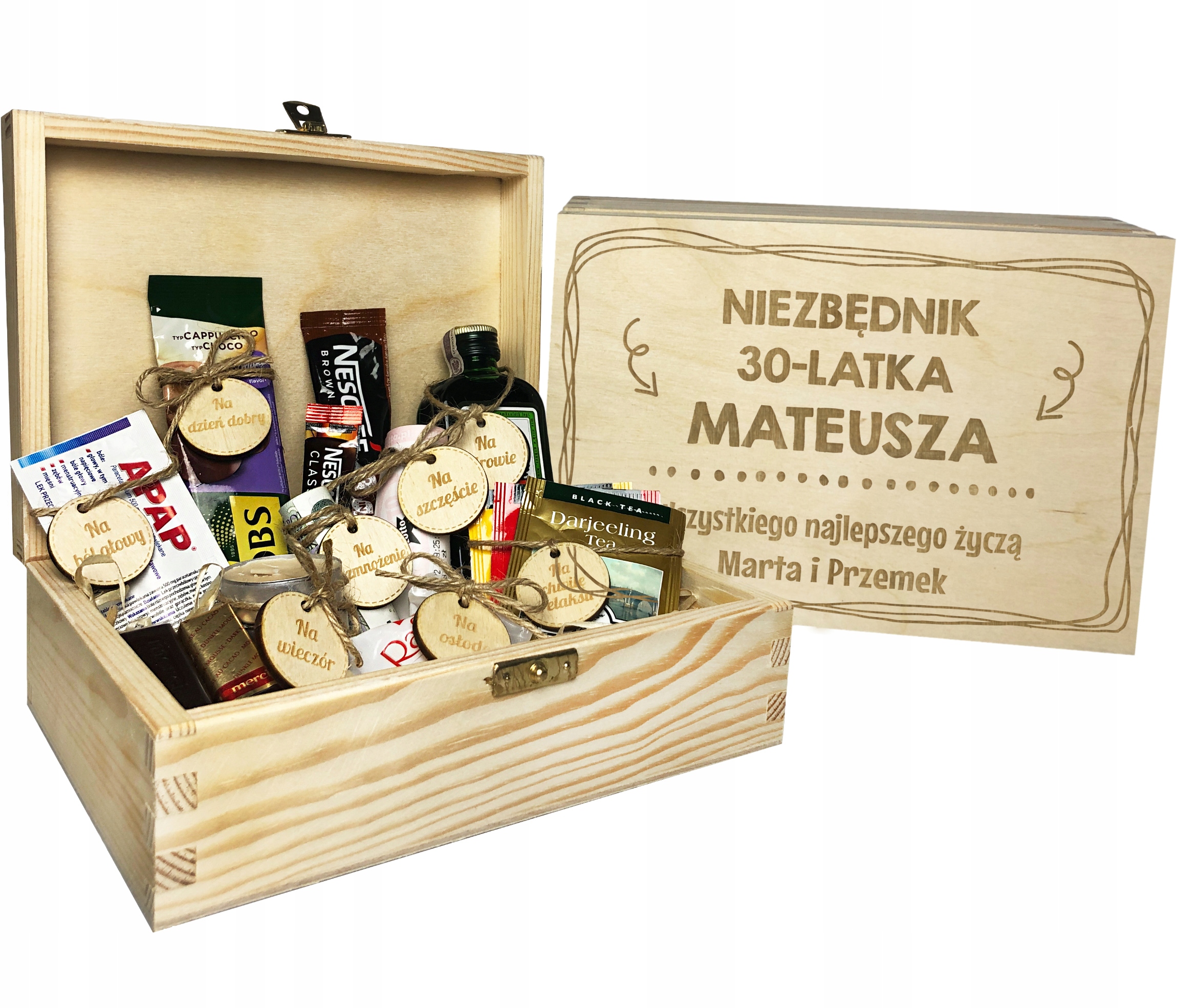 

Na Urodziny 18 30 40 50 Niezbędnik Pudełko