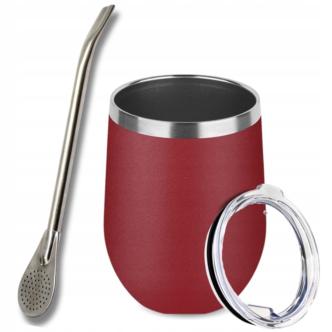 Levně Sada pro Yerba Mate Matero Hrnek Ocelový 350 ml Bombilla