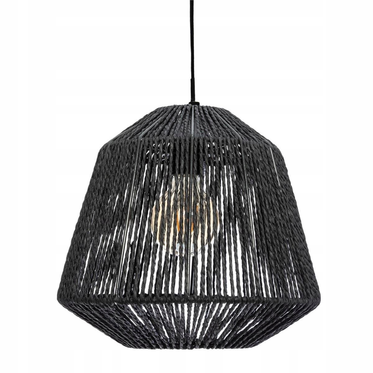 Lampa Sufitowa Ozdobny Czarny Klosz Lampa Boho