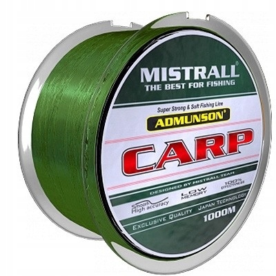 

Żyłka Mistrall Amundson Carp Camoufl 0,25mm 1000m