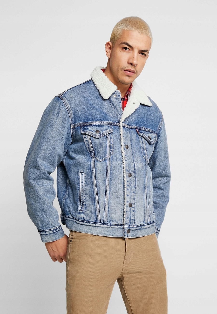 Levis Pánská Džínová Bunda Modrá Klasika Xs Jse