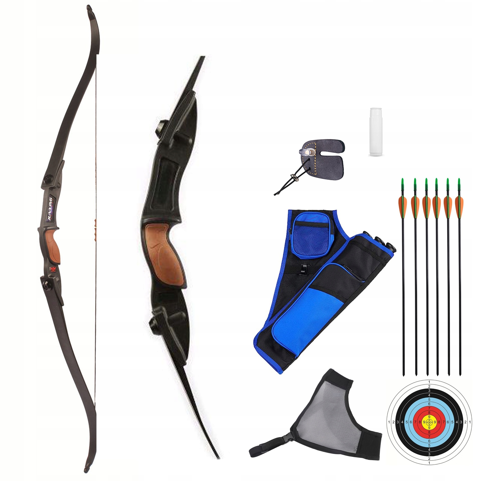 Łuk klasyczny Jinx First Bow składany 54" 28 lbs z bogatym wyposażeniem