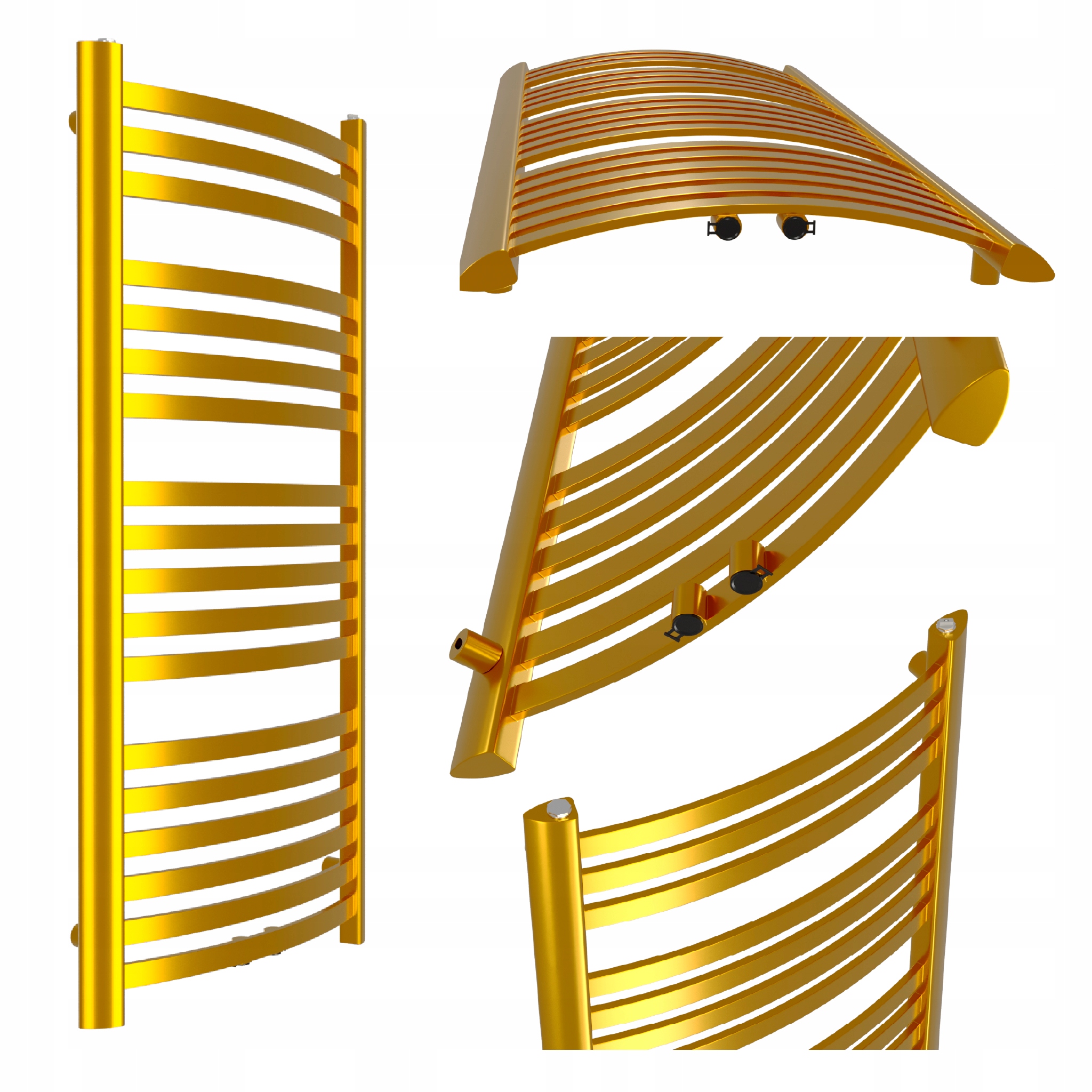 Koupelnový Radiátor Classic-mid 1350x470 Zlatý