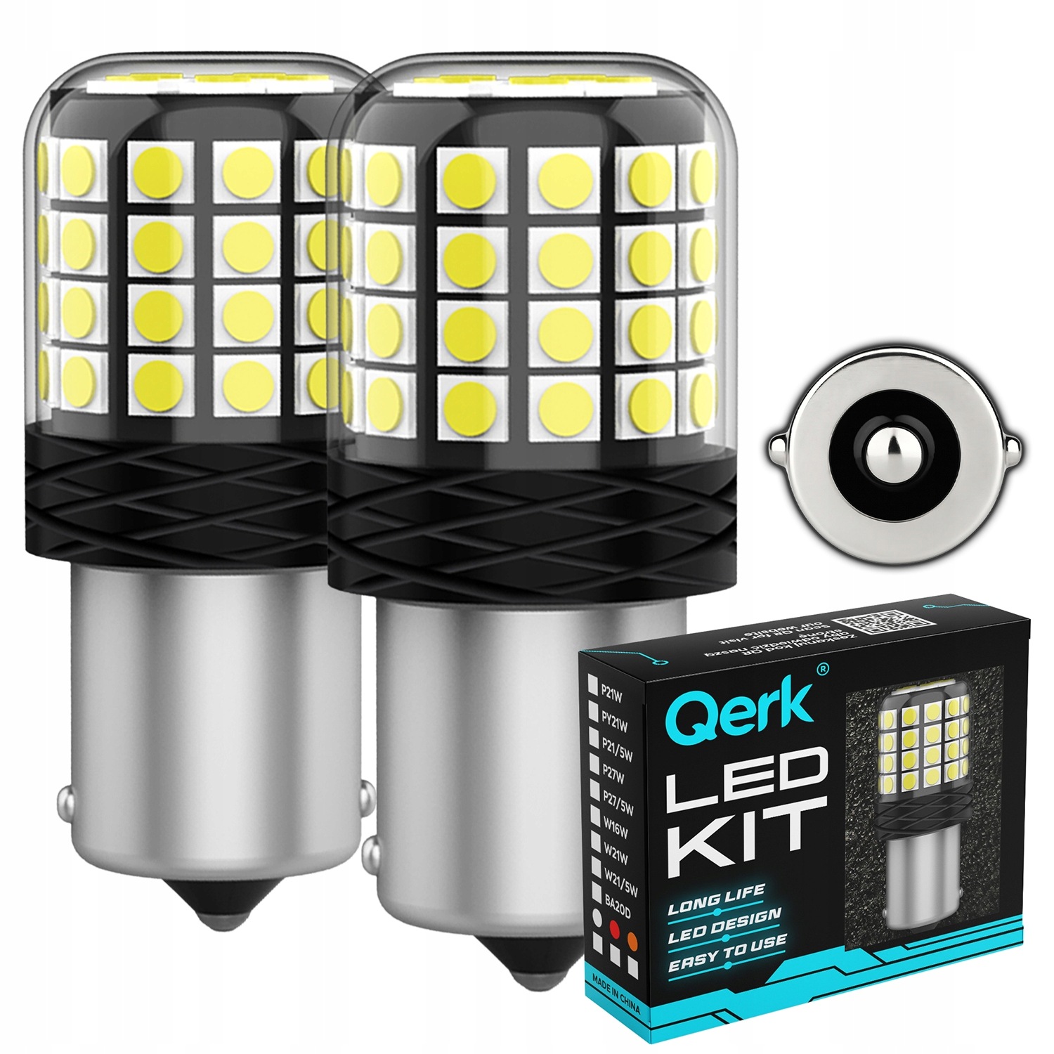 Żarówki Led P21W Qerk A2200 Wstecznego Cofania Can Moc kpl. (2 szt.)