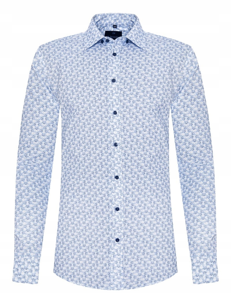 Pánská Košile DI Selentino Modrá Bergen Slim Košile: 43