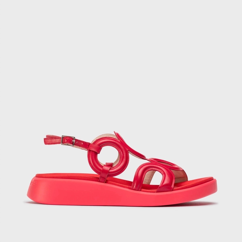 Španělské sandály Wonders C-6533 Červené 39