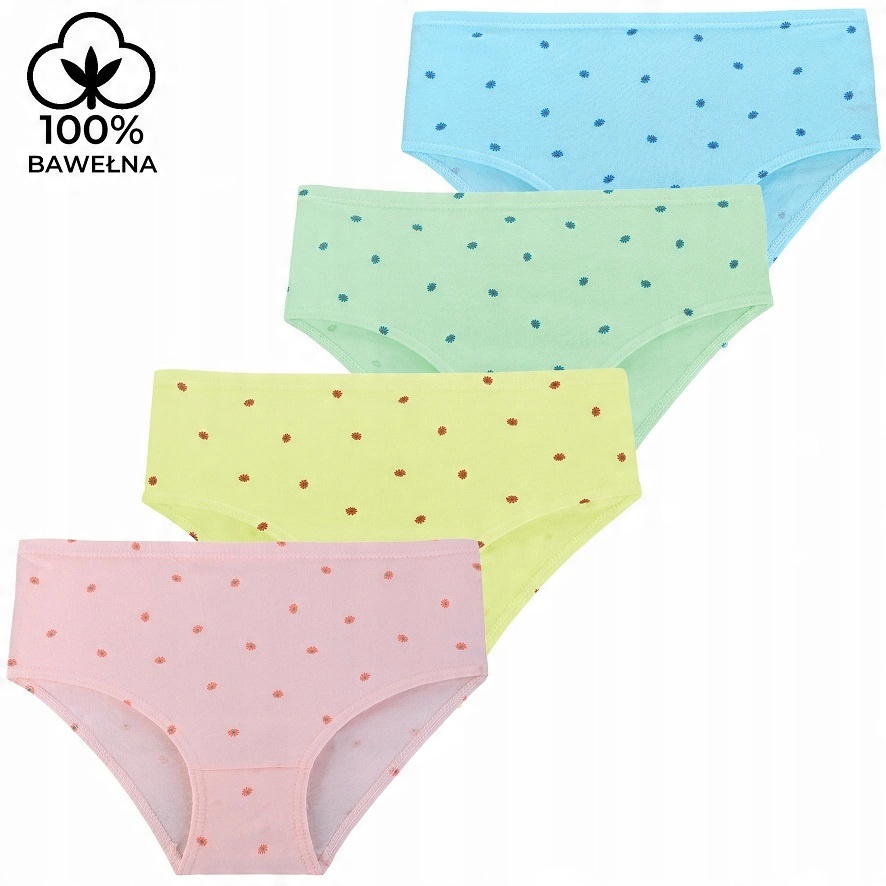 

4X Bawełniane 100% Figi Damskie Majtki Moraj r. XL