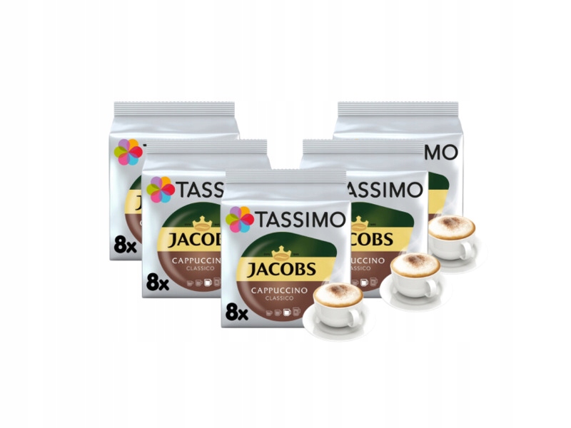 Kapsułki Tassimo Jacobs Cappuccino Classico 5x 8szt