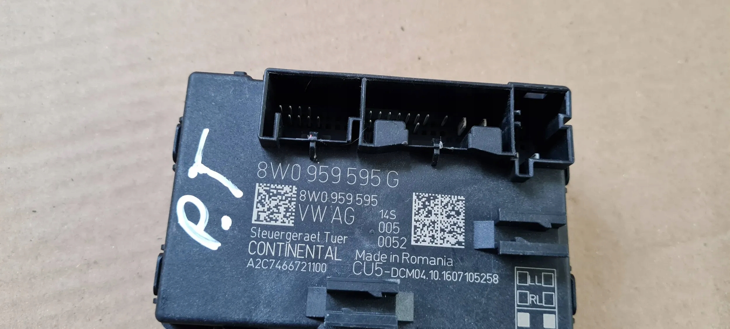A4 B9 8W module control unit door rear part 8W0959595G A5 8W VW AUDI