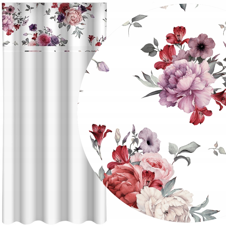 

Zasłona Gotowa Na Żabki 160x250 Na Taśmie Stylowa