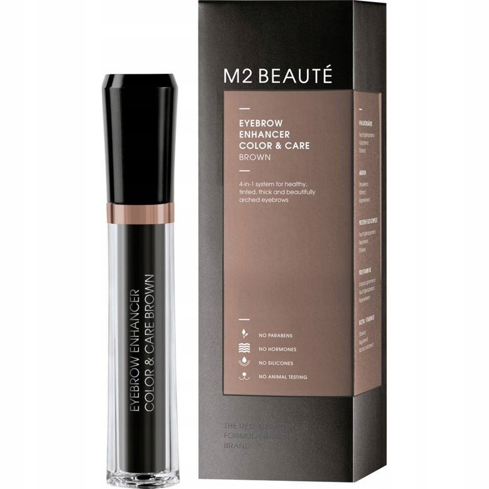 M2 Beauté Eyebrow Enhancer ColorandCare gel na obočí Brown 6 ml