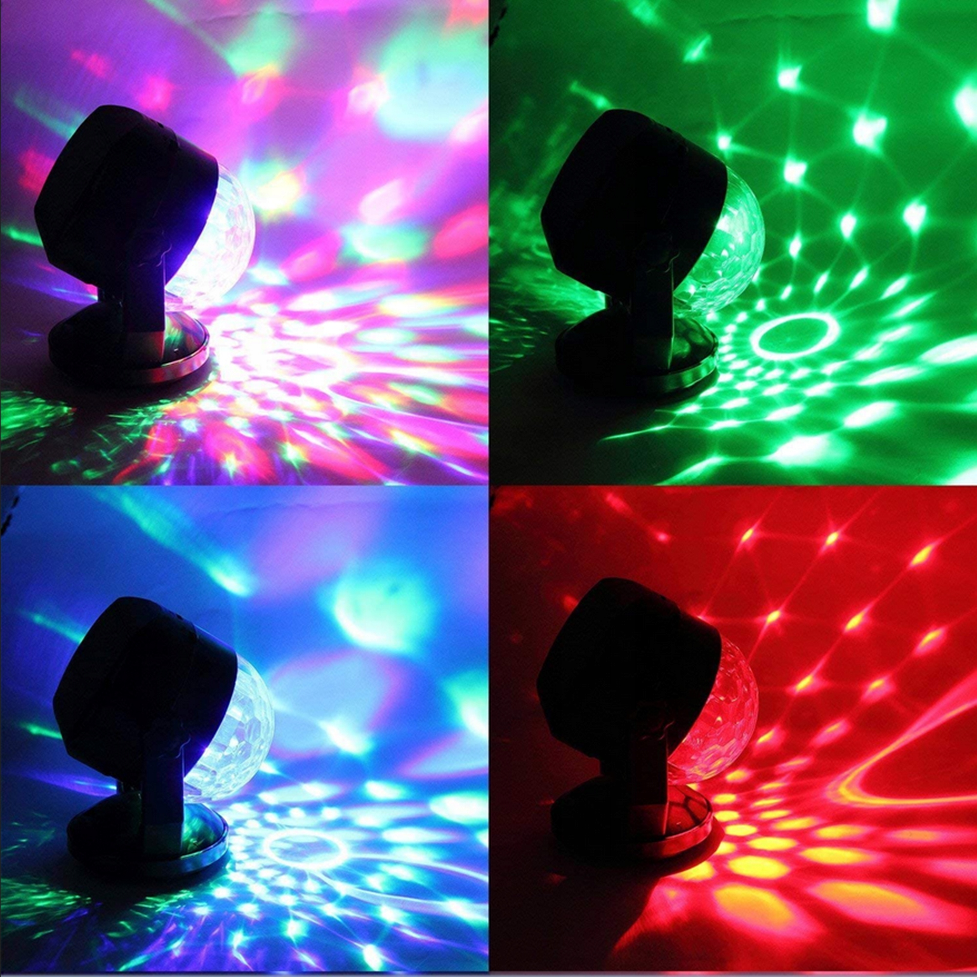 KULA DISCO PROJEKTOR DYSKOTEKOWY REFLEKTOR LED Z PILOTEM NA ŚCIANĘ SUFIT Marka VERK GROUP