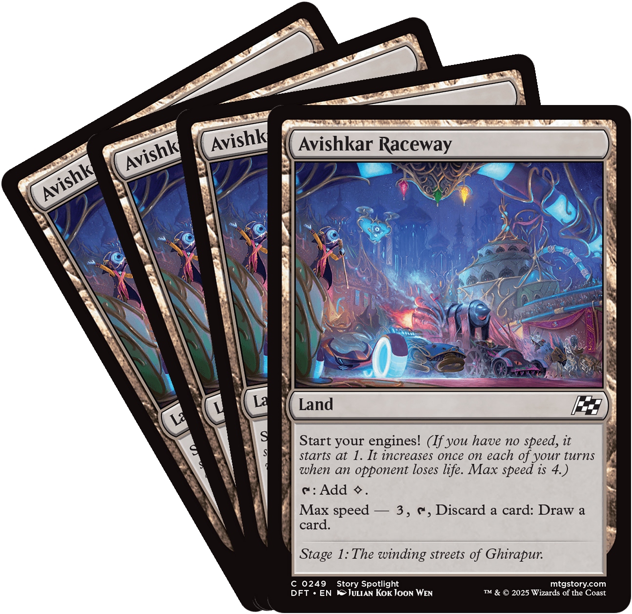 [mtg] Playset: 4x Avishkar Raceway (dft)