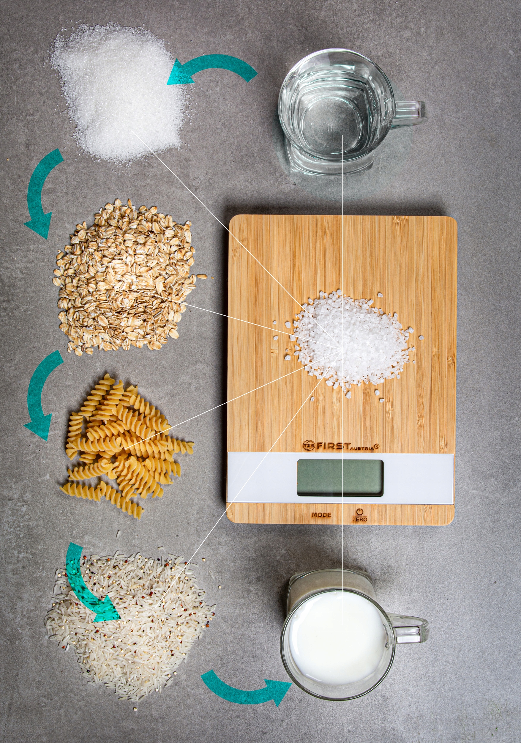 Waga kuchenna BAMBUSOWA 5kg/1g FIRST AUSTRIA Model FA 6410