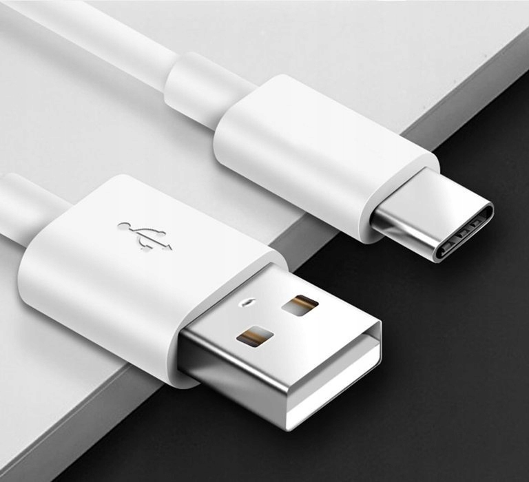 PRZEWÓD USB TYP-C ŁADOWARKA SAMSUNG HUAWEI XIAOMI Kolor biały