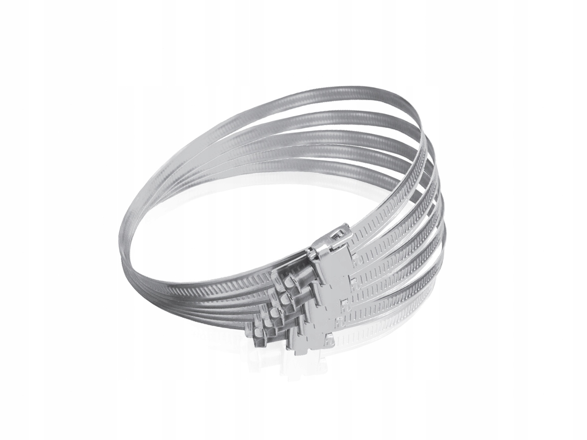 Nastaviteľné upínacie pásky, objímky, spony do kanála, rúrky 630 mm (10ks)