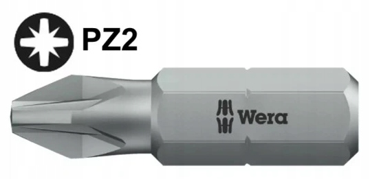 Bit PZ2 x 25 mm 1/4" křížový Pozidriv 855/1 Z 072082 Wera