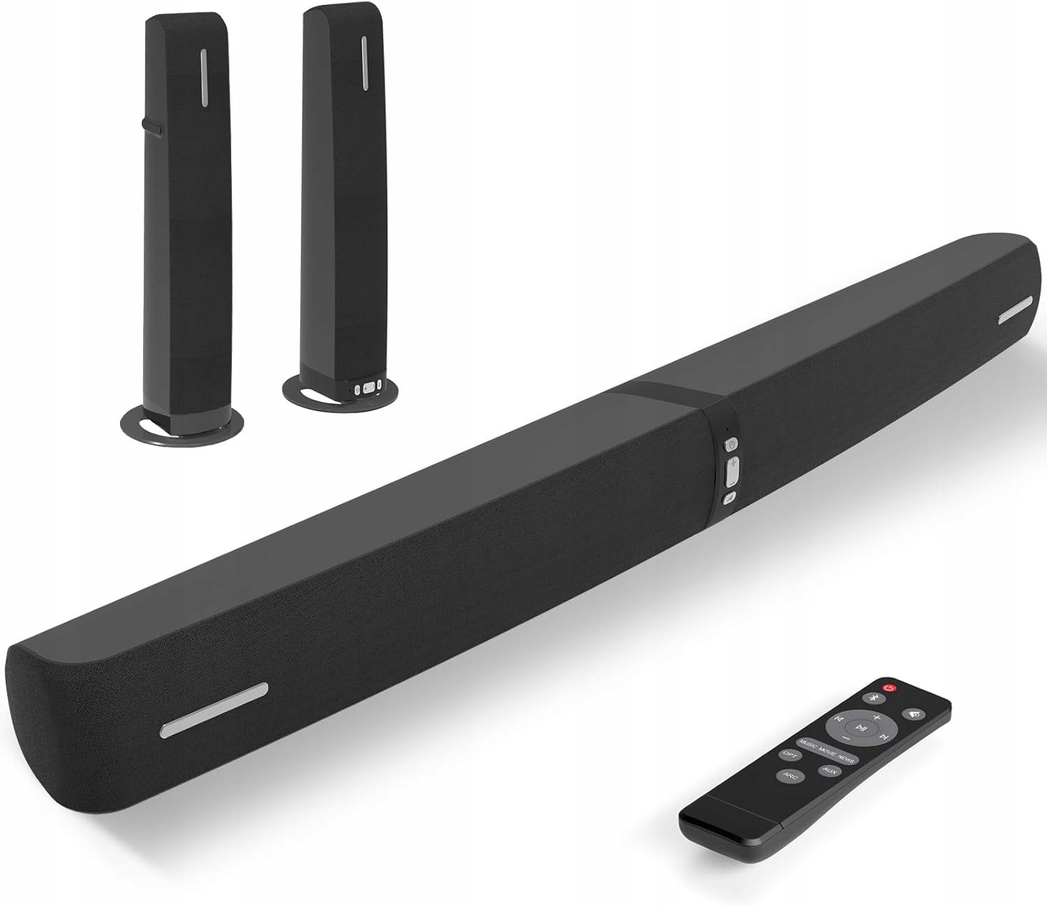 Bluetooth Reproduktor Soundbar Pre Televízor Assistrust 2V1 Arc Aux Diaľkový Ovládač