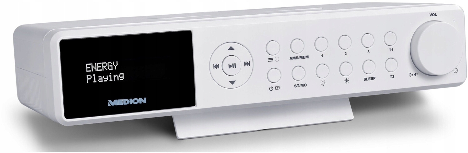 PODWIESZANE RADIO KUCHENNE PREMIUM DAB+/PLL FM Bluetooth LAMPA LED ALARM Szerokość produktu 26.3 cm