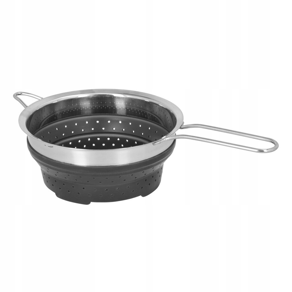 Skládací cedník 21 cm, kovově silikonový