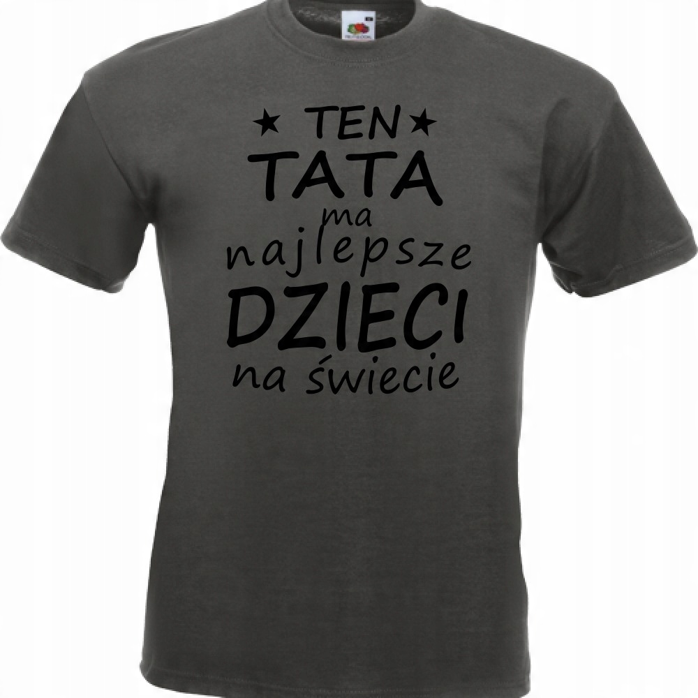 

Koszulka tata dzień ojca dla taty XL grafitowa