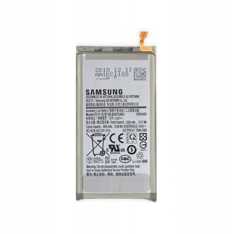 

Oryginalna Bateria Samsung S10 SM-G973F 3300Ah