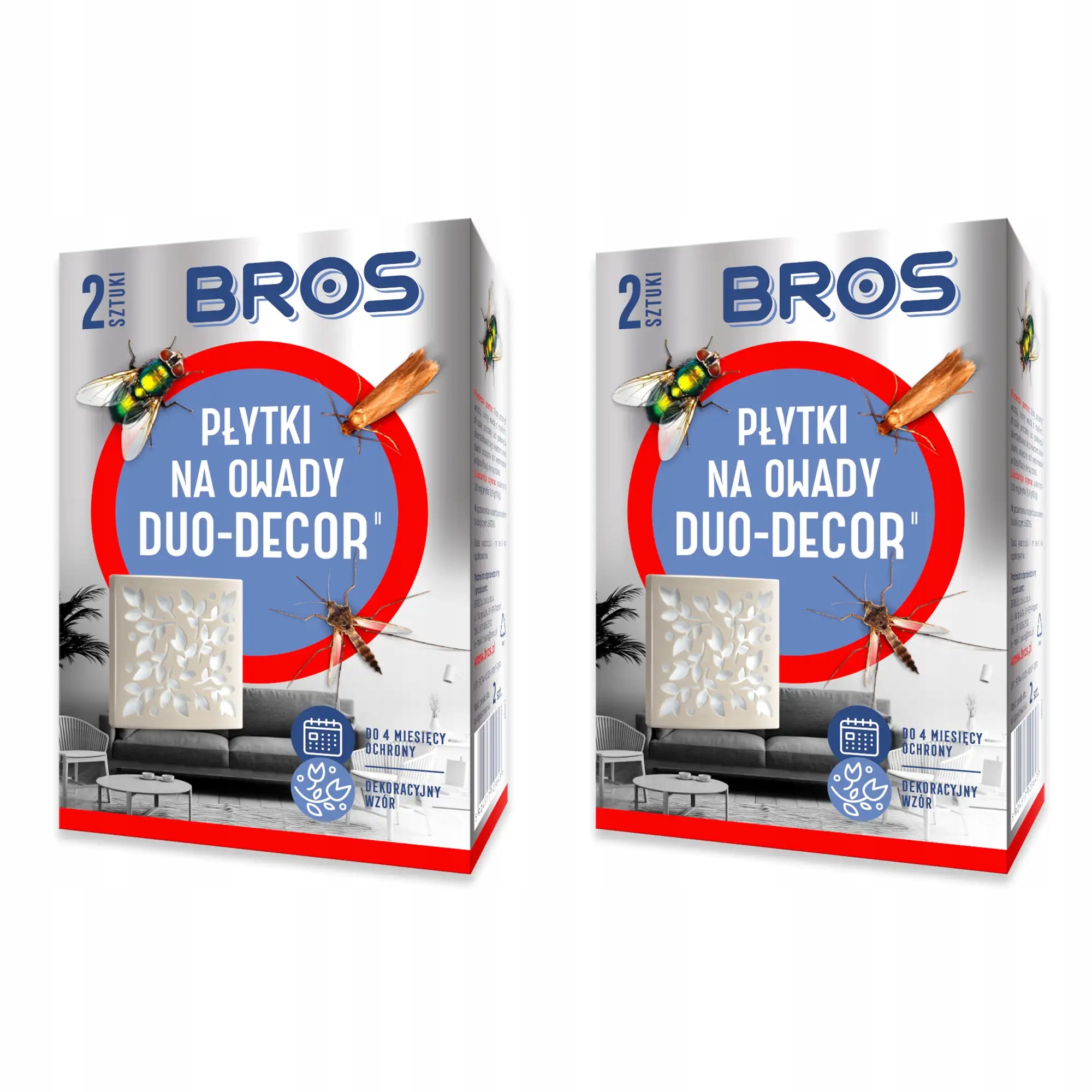 

Bros Płytki Na Owady Duo Decor 2 Opakowania