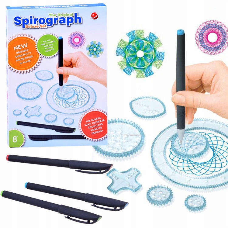 

Spirograf zestaw plastyczny do rysowania wzorów