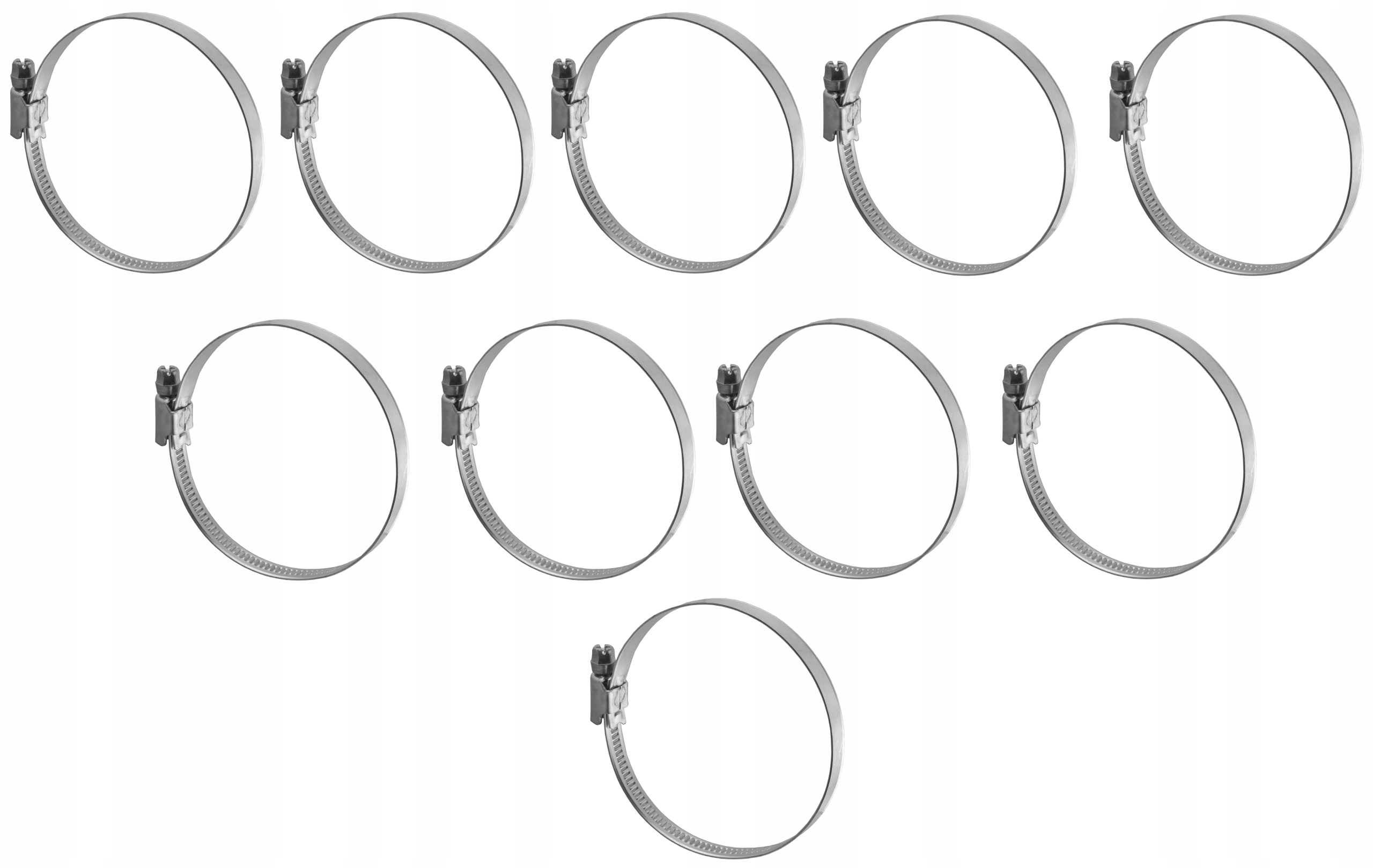 

Opaska Obejma Ślimakowa Skręcana 70-90mm 10 Szt