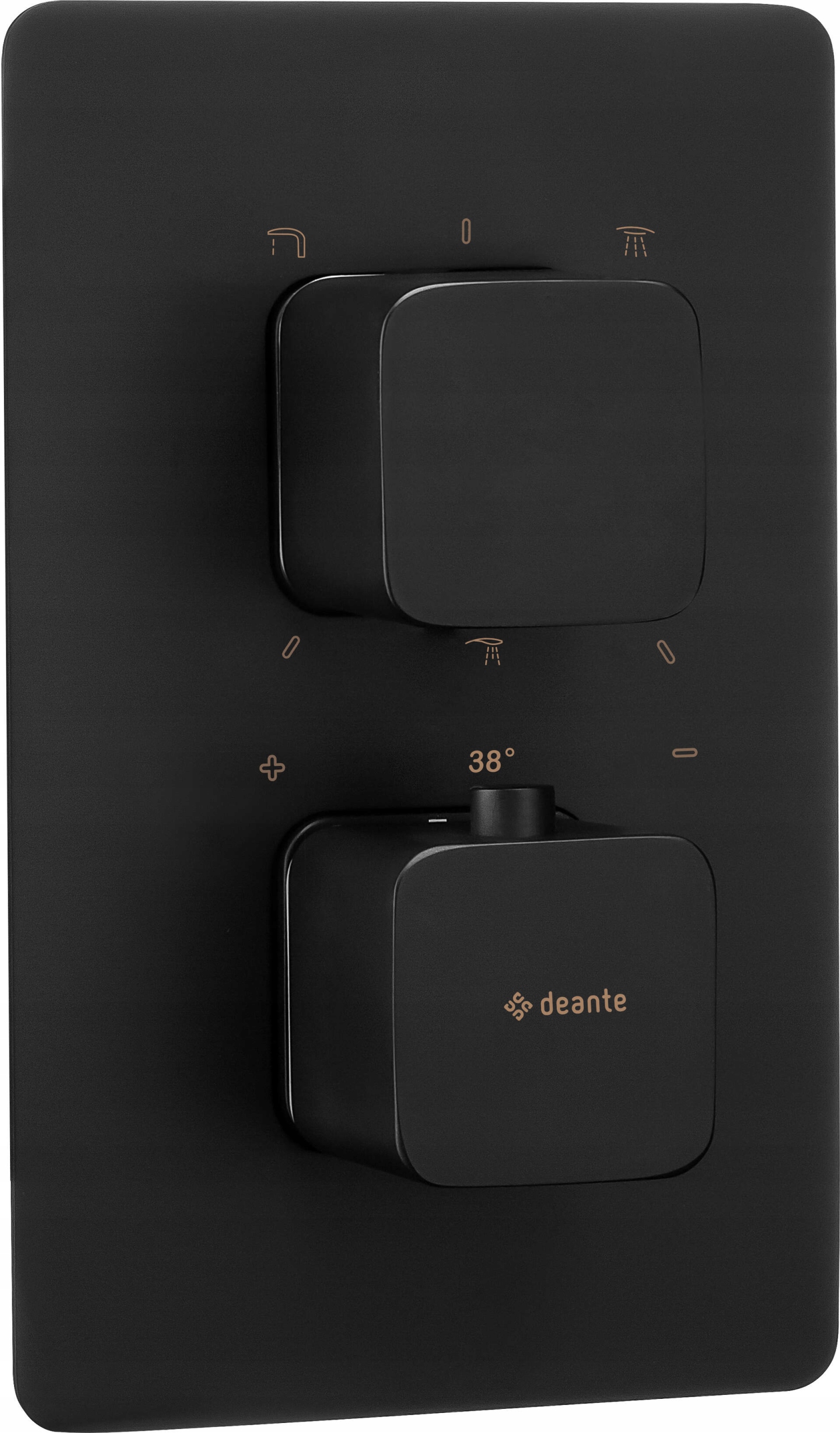 Deante Vonkajší prvok termostatický Box Therm čierny nero Bxy_nect