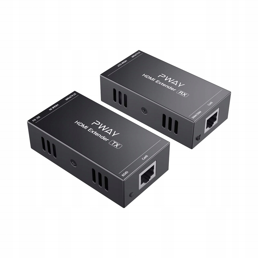 Pway Hdmi extender 50m Cat6 PW-HT202P Poc Tx Rx 1080p 3D vysílač