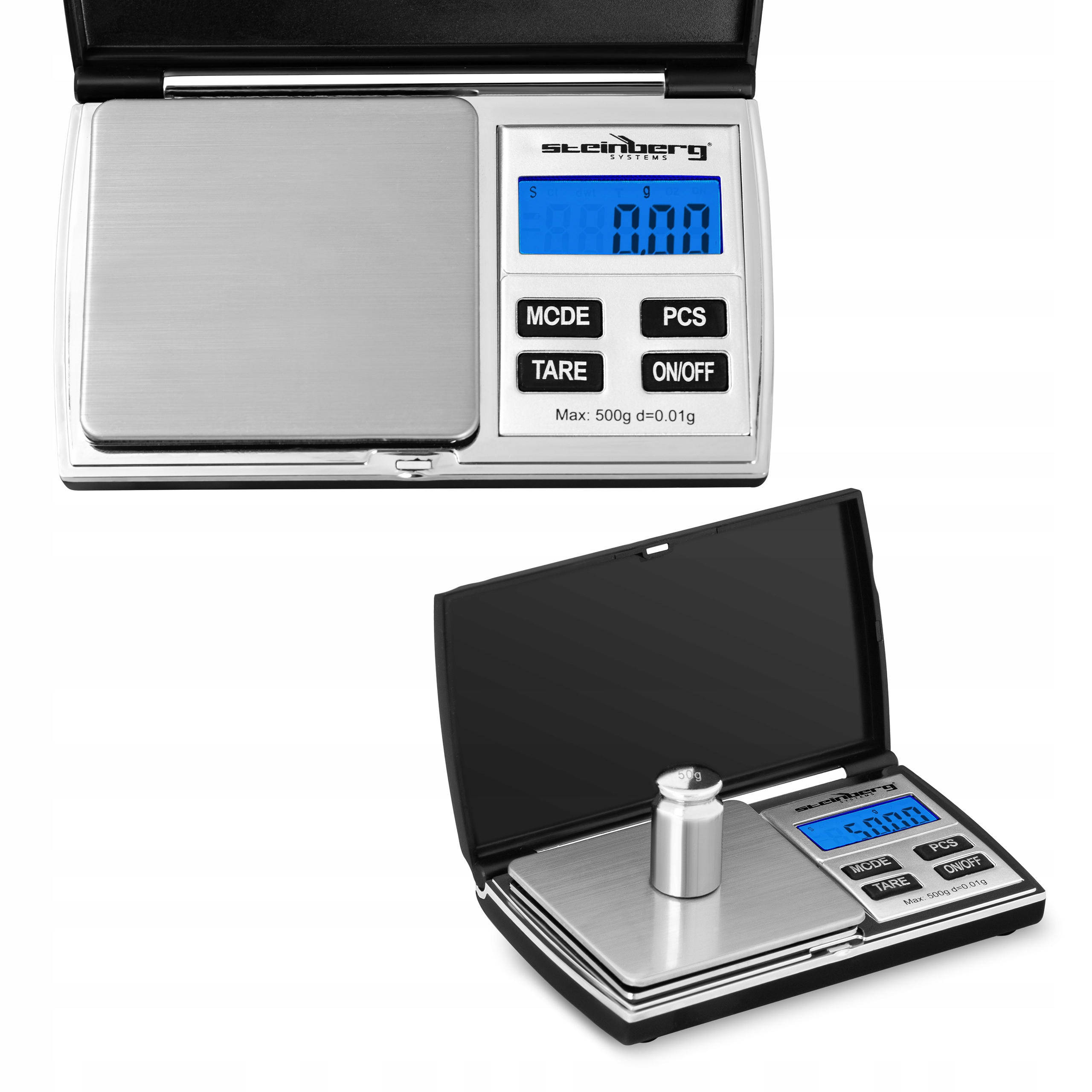 

Waga Kieszonkowa Jubilerska Gramowa 500g/0,01g LCD