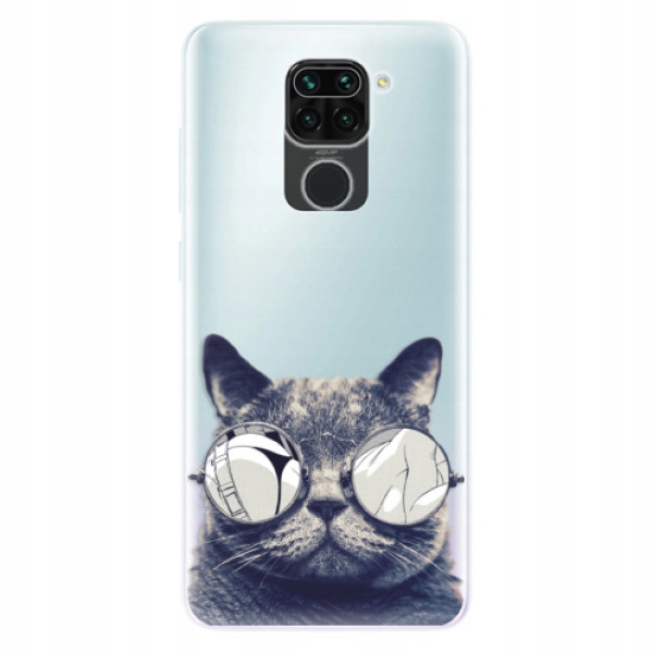 Silikonowe etui iSaprio Crazy Cat 01 do Xiaomi Redmi Note 9