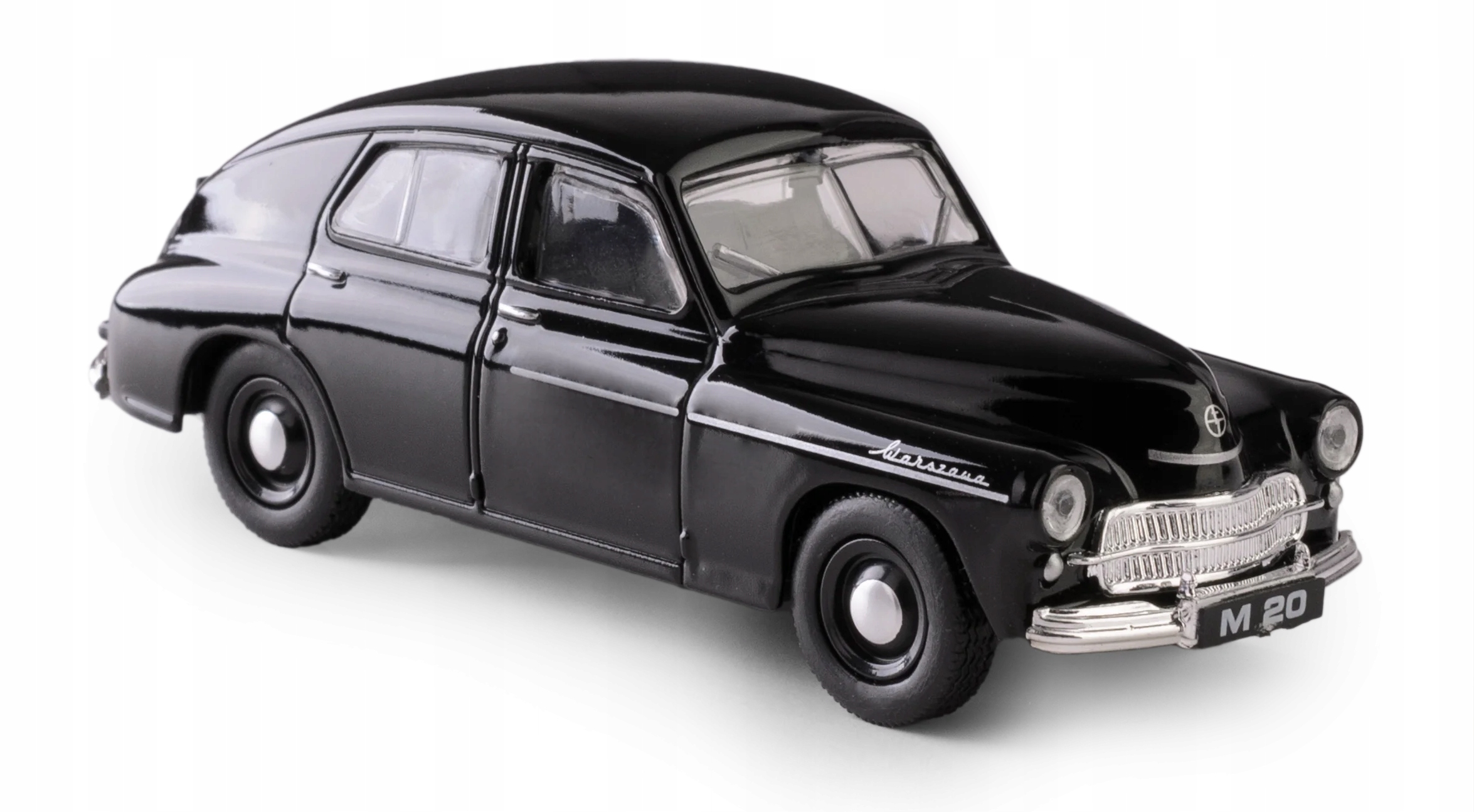 Warszawa M-20 Model Metalowy z PRL czarny Marka Kolekcja PRL
