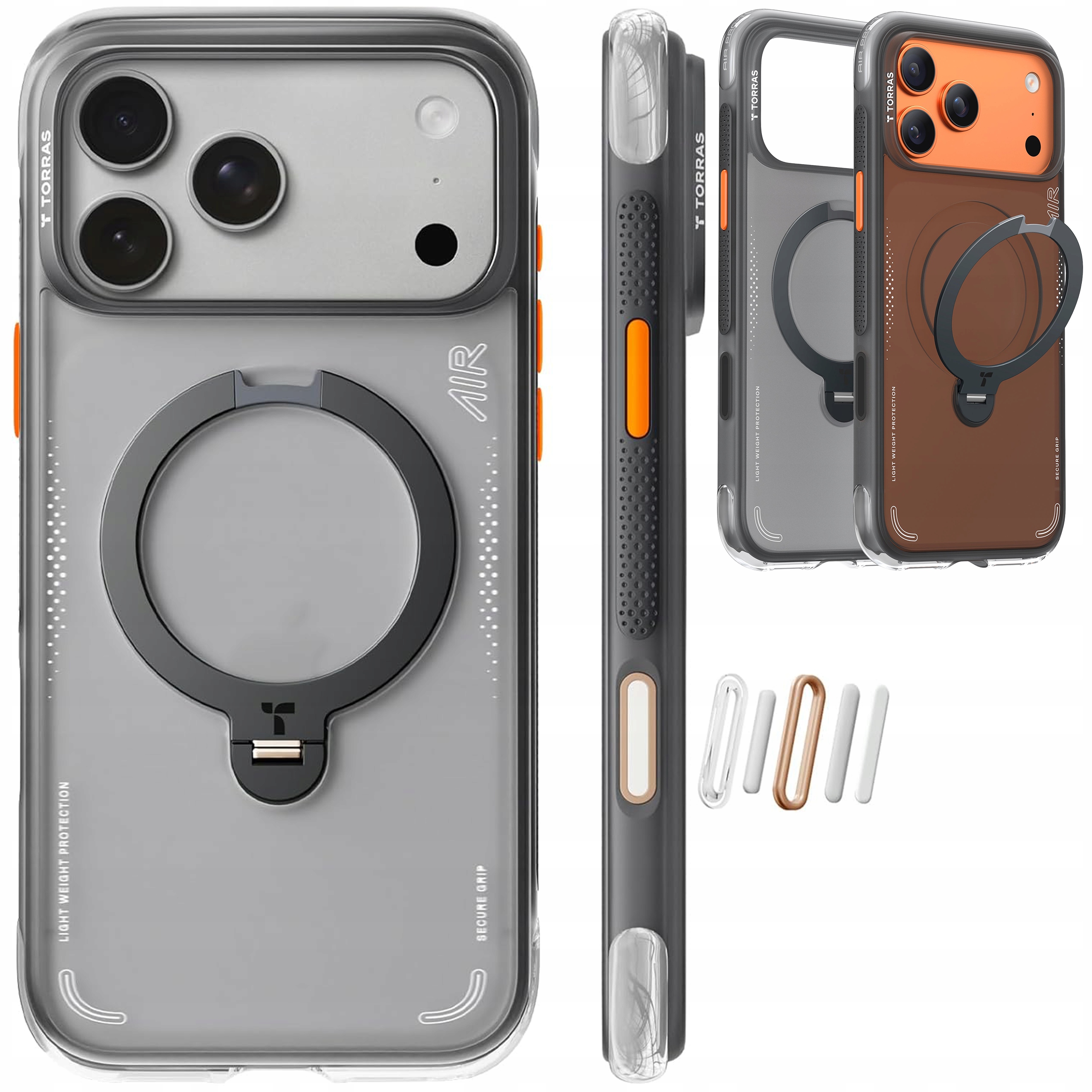 Torras Ostand Air Case Etui MagSafe z Uchwytem do iPhone 17 Pro Max Cover