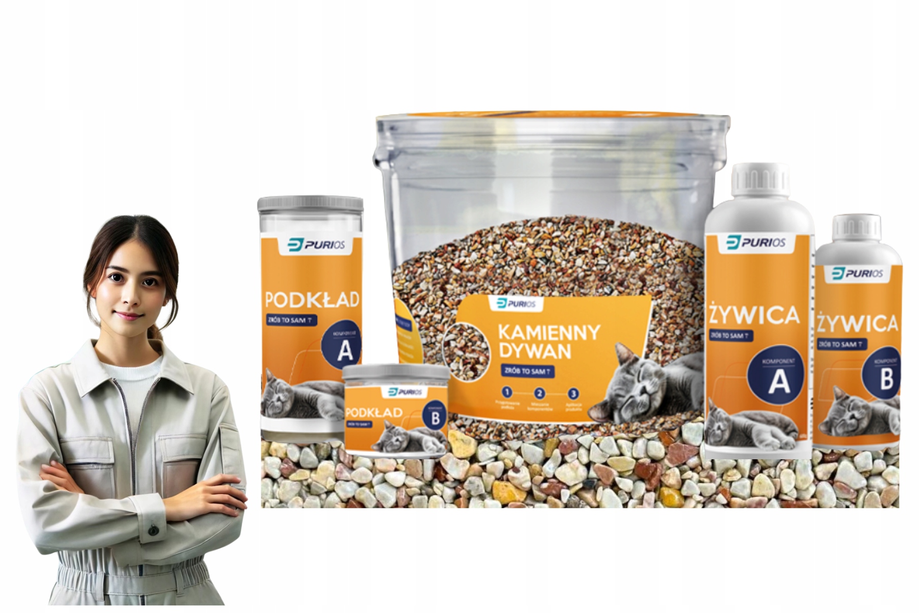 Purios Stone Floor Diy Arabescato Orobico – kamenný koberec Diy