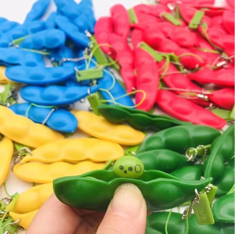 ZABAWKA SENSORYCZNA STRES FASOLKI BRELOCZEK BLUE