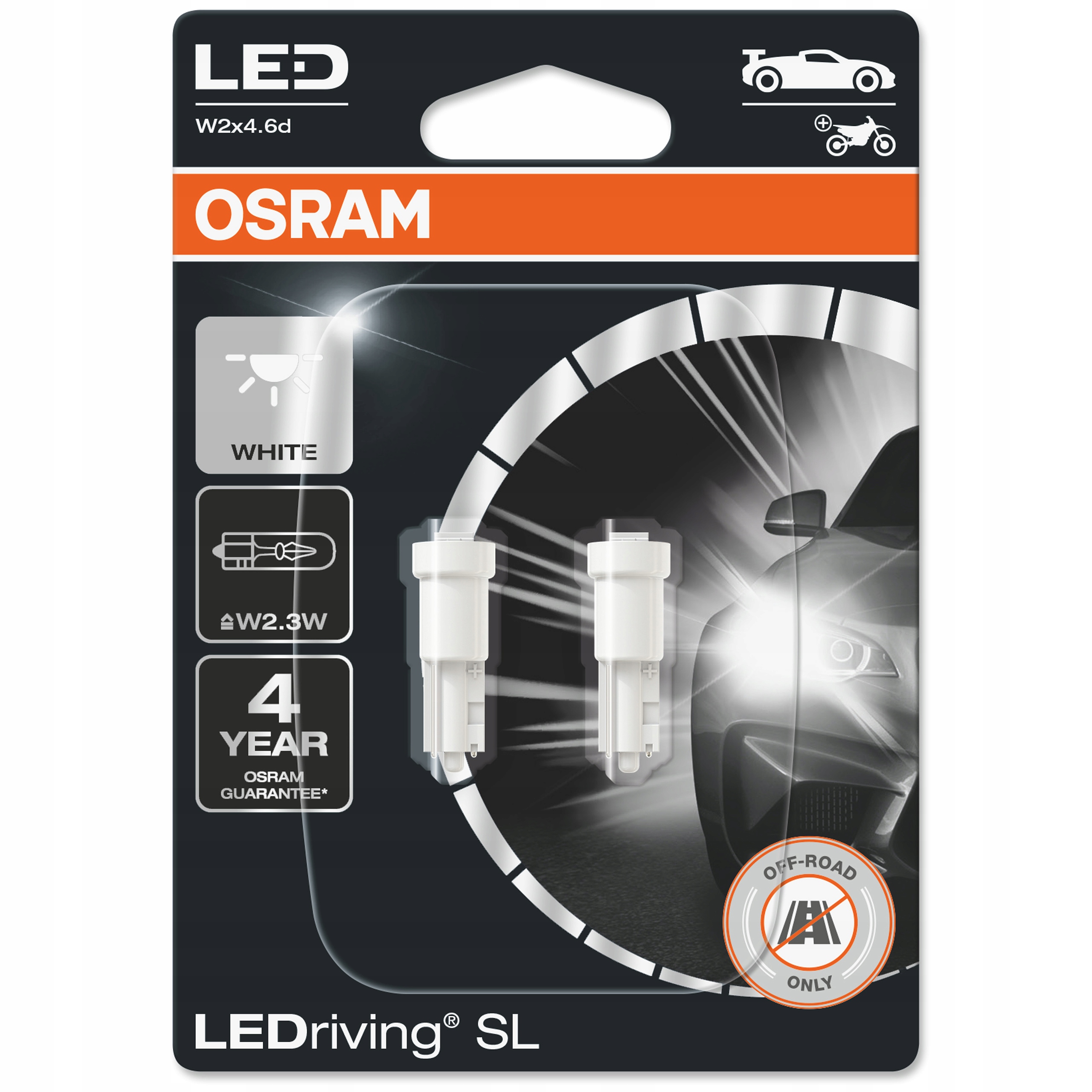 Osram żarówka samochodowa LEDriving Sl W2,3W 12V