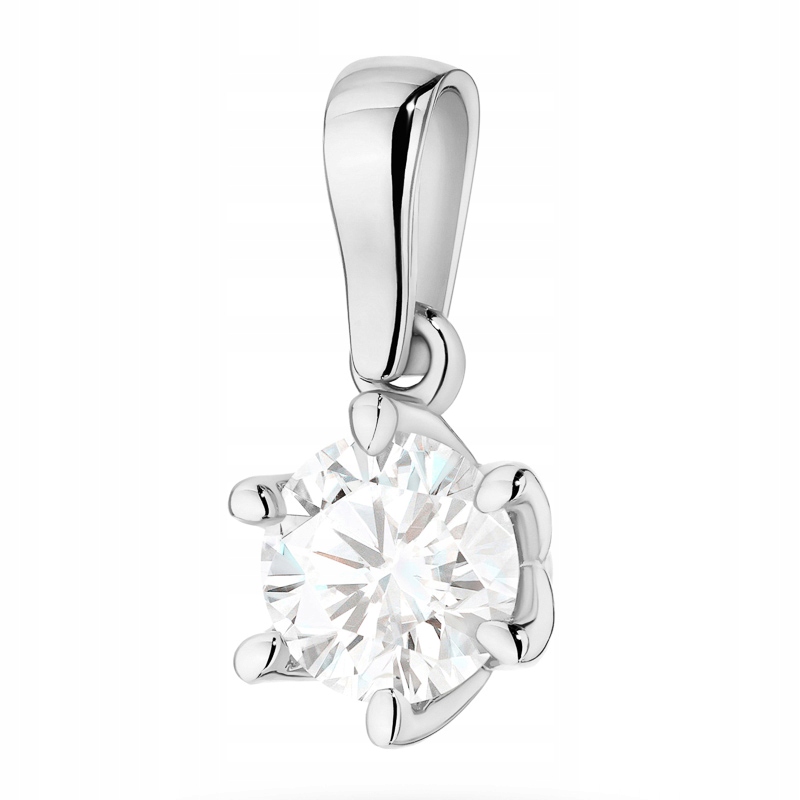 Złota Zawieszka pr 585 z Masywnym Diamentem Laboratoryjnym 1,00ct Pudełko