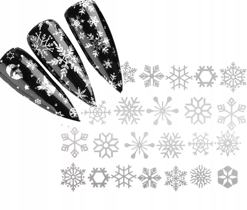 

Naklejki wodne Zima Gwiazdki Gwiazdy Srebrne nr 69