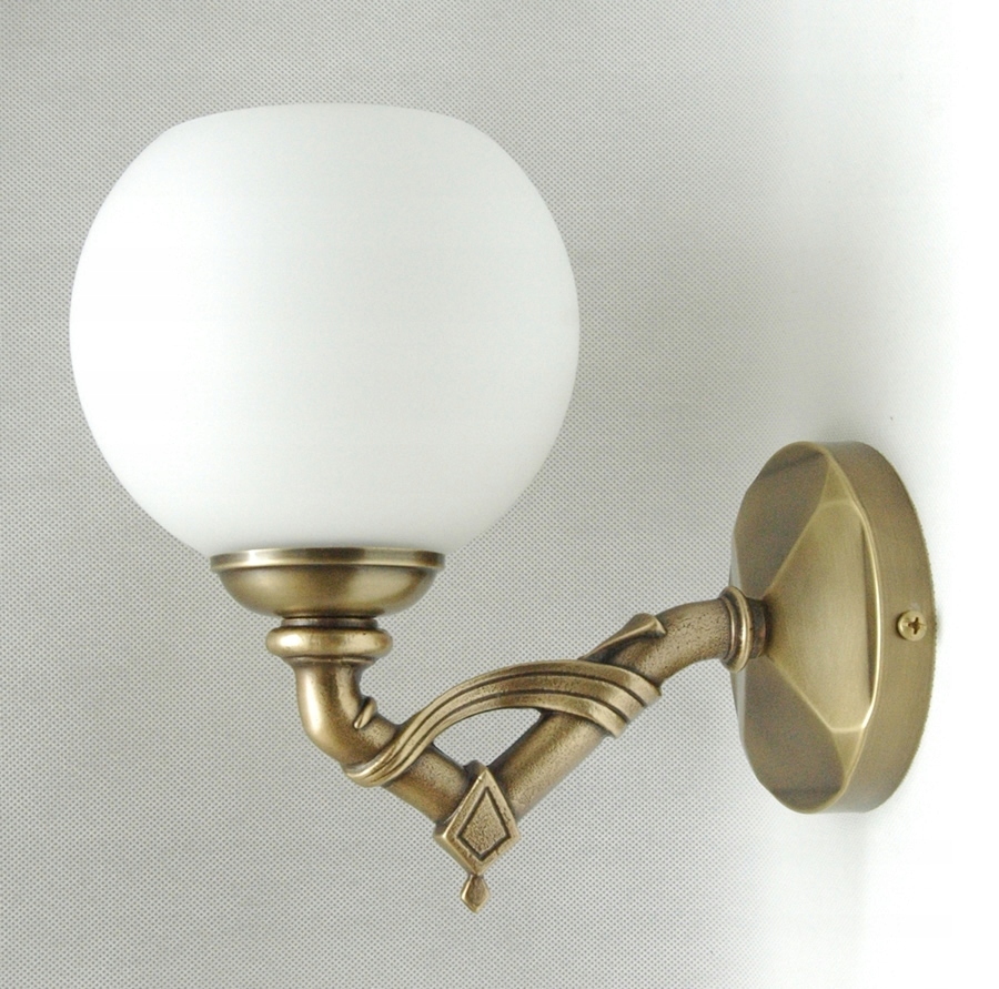 Mosadzné nástenné svietidlo, nástenná lampa z mosadze