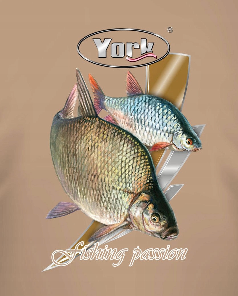 STYLOWA KOSZULKA T-SHIRT Z RYBĄ - BIAŁA RYBA-XL Rozmiar XL